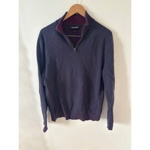 Bonobos Cashmere Blend‎ Quarter Zip Sweater  Size Large